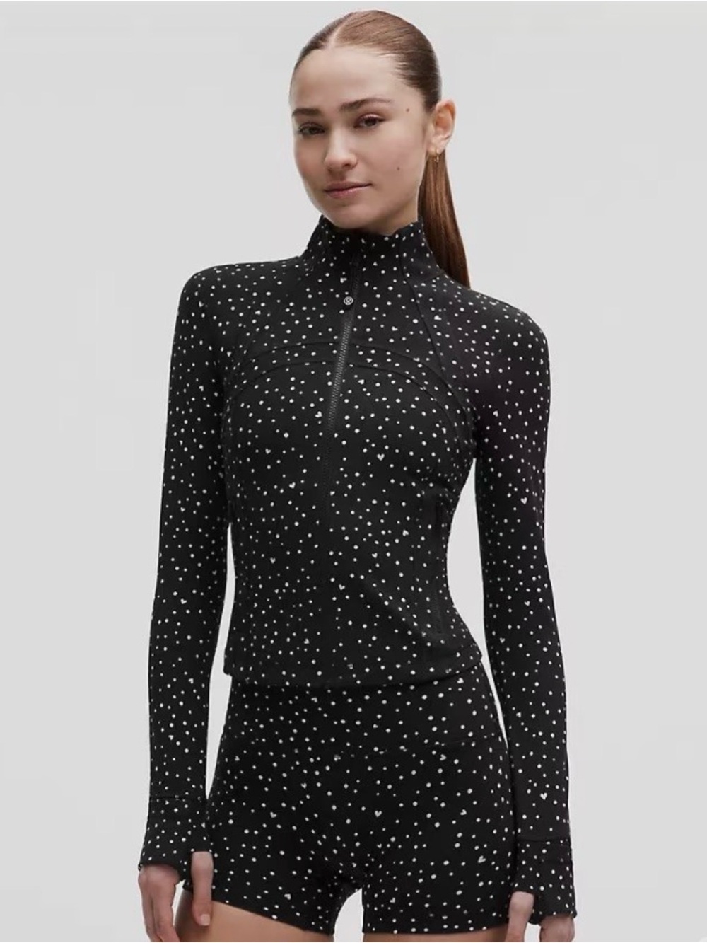 NWOT Luluemon Polka Dot Cropped Define Jacket